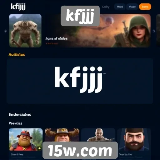 Análise da interface do site de jogos kfjjj